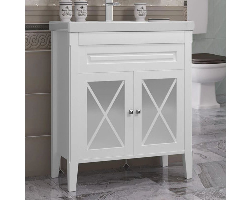 Заказать Комплект мебели белый матовый 80 см Opadiris Палермо в магазине сантехники Santeh-Crystal.ru