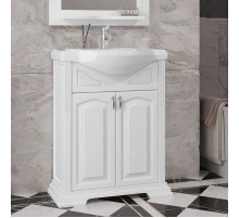 Тумба с раковиной белый матовый 66 см Opadiris Риспекто