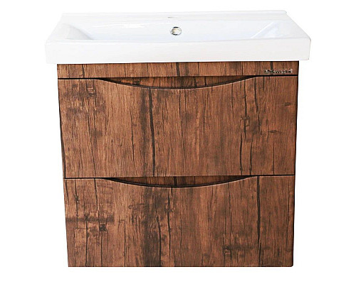 Заказать Тумба с раковиной орех 60,5 см Bellezza Санриса 4630109180431 + 4690311076861 в магазине сантехники Santeh-Crystal.ru