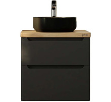 Тумба серый матовый 60 см Jorno Wood Wood.01.60/P/GR + Wood.06.60/LW