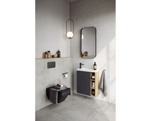 Приобрести Тумба с раковиной дуб давос/серый матовый 60 см L Aqwella 5 Stars Alba в магазине сантехники Santeh-Crystal.ru