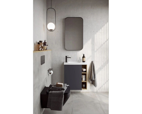 Приобрести Тумба с раковиной дуб давос/серый матовый 60 см L Aqwella 5 Stars Alba в магазине сантехники Santeh-Crystal.ru