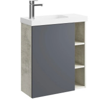 Тумба с раковиной светлый камень/серый матовый 60 см L Aqwella 5 Stars Alba