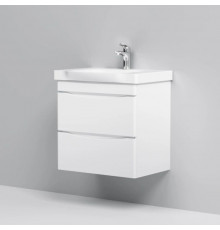 Тумба с раковиной белый глянец 65 см Am.Pm Like M80FHX0652WG + M80WCC0652WG