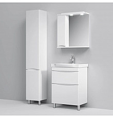 Комплект мебели белый глянец 65 см Am.Pm Like M80FSX0652WG + M80WCC0652WG + M80MPL0651WG