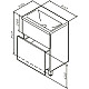Заказать Комплект мебели белый глянец 61 см Am.Pm Gem M90FSX06022WG32 + M90WCC0602WG + M91AMOX0551WG в магазине сантехники Santeh-Crystal.ru
