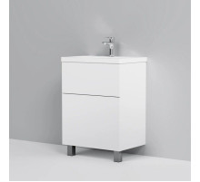 Тумба с раковиной белый глянец 61 см Am.Pm Gem M90FSX06022WG32 + M90WCC0602WG