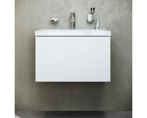 Купить Тумба с раковиной белый глянец 61 см Am.Pm Gem M90FHX06021WG + M90WCC0602WG в магазине сантехники Santeh-Crystal.ru