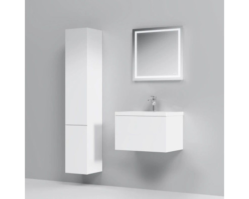 Купить Тумба с раковиной белый глянец 61 см Am.Pm Gem M90FHX06021WG + M90WCC0602WG в магазине сантехники Santeh-Crystal.ru