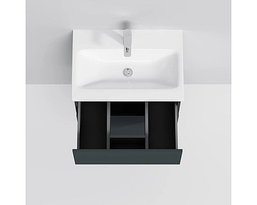 Купить Комплект мебели графит матовый 65 см Am.Pm Gem M90FHX06022GM + M90WCC0602WG + M91AMOX0651WG в магазине сантехники Santeh-Crystal.ru