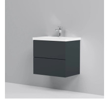 Тумба с раковиной графит матовый 60 см Am.Pm Gem M90FHX06022GM + M90WCC0602WG