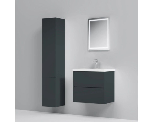 Купить Тумба с раковиной графит матовый 60 см Am.Pm Gem M90FHX06022GM + M90WCC0602WG в магазине сантехники Santeh-Crystal.ru