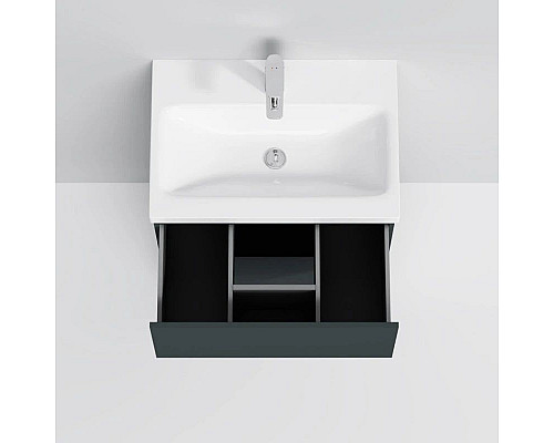 Заказать Комплект мебели графит матовый 65 см Am.Pm Gem M90FSX06022GM32 + M90WCC0602WG + M91AMOX0651WG в магазине сантехники Santeh-Crystal.ru