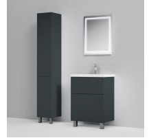 Комплект мебели графит матовый 61 см Am.Pm Gem M90FSX06022GM32 + M90WCC0602WG + M91AMOX0551WG