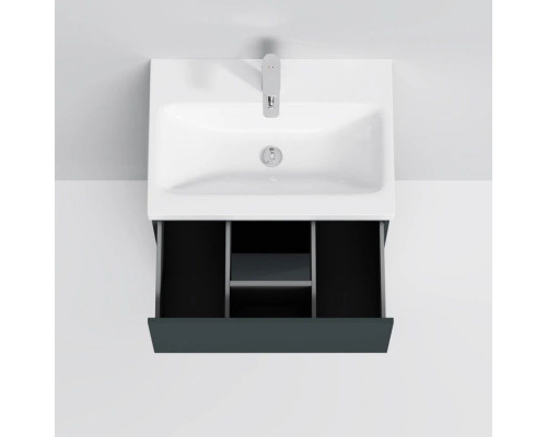 Заказать Тумба с раковиной графит матовый 61 см Am.Pm Gem M90FSX06022GM32 + M90WCC0602WG в магазине сантехники Santeh-Crystal.ru
