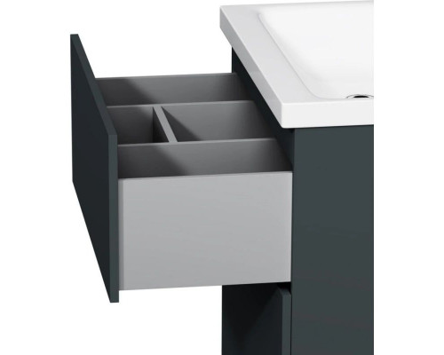 Заказать Тумба с раковиной графит матовый 61 см Am.Pm Gem M90FSX06022GM32 + M90WCC0602WG в магазине сантехники Santeh-Crystal.ru