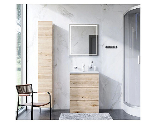 Купить Комплект мебели светлый дуб 65 см Am.Pm Gem M91FSX0602OF + M90WCC0602WG + M91AMOX0651WG в магазине сантехники Santeh-Crystal.ru