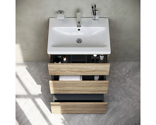 Купить Комплект мебели светлый дуб 65 см Am.Pm Gem M91FSX0602OF + M90WCC0602WG + M91AMOX0651WG в магазине сантехники Santeh-Crystal.ru