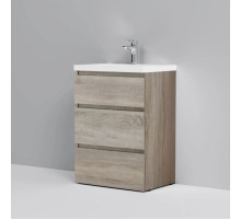 Тумба с раковиной светлый дуб 61 см Am.Pm Gem M91FSX0602OF + M90WCC0602WG