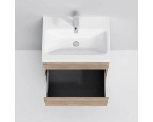 Приобрести Тумба с раковиной светлый дуб 61 см Am.Pm Gem M91FSX0602OF + M90WCC0602WG в магазине сантехники Santeh-Crystal.ru