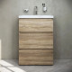 Приобрести Тумба с раковиной светлый дуб 61 см Am.Pm Gem M91FSX0602OF + M90WCC0602WG в магазине сантехники Santeh-Crystal.ru