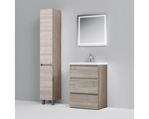 Приобрести Тумба с раковиной светлый дуб 61 см Am.Pm Gem M91FSX0602OF + M90WCC0602WG в магазине сантехники Santeh-Crystal.ru