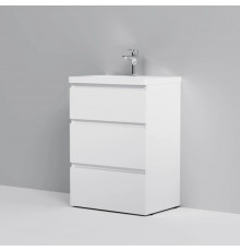 Тумба с раковиной белый глянец 61 см Am.Pm Gem M91FSX0602WG + M90WCC0602WG