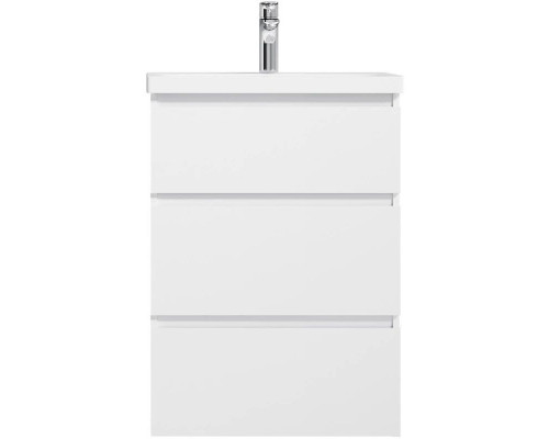 Купить Тумба с раковиной белый глянец 61 см Am.Pm Gem M91FSX0602WG + M90WCC0602WG в магазине сантехники Santeh-Crystal.ru