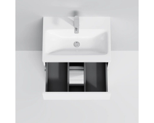 Купить Тумба с раковиной белый глянец 61 см Am.Pm Gem M91FSX0602WG + M90WCC0602WG в магазине сантехники Santeh-Crystal.ru