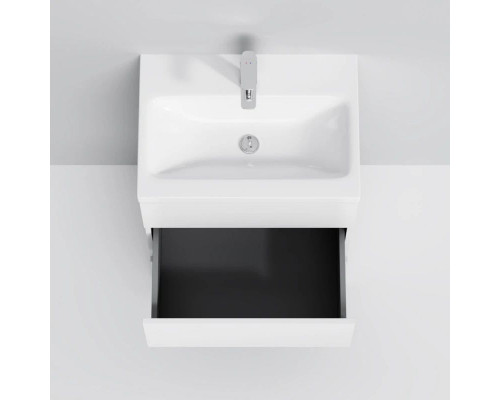 Купить Тумба с раковиной белый глянец 61 см Am.Pm Gem M91FSX0602WG + M90WCC0602WG в магазине сантехники Santeh-Crystal.ru