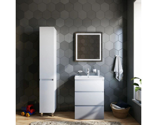 Купить Тумба с раковиной белый глянец 61 см Am.Pm Gem M91FSX0602WG + M90WCC0602WG в магазине сантехники Santeh-Crystal.ru