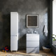Купить Тумба с раковиной белый глянец 61 см Am.Pm Gem M91FSX0602WG + M90WCC0602WG в магазине сантехники Santeh-Crystal.ru
