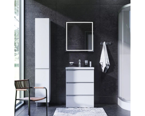 Купить Тумба с раковиной белый глянец 61 см Am.Pm Gem M91FSX0602WG + M90WCC0602WG в магазине сантехники Santeh-Crystal.ru