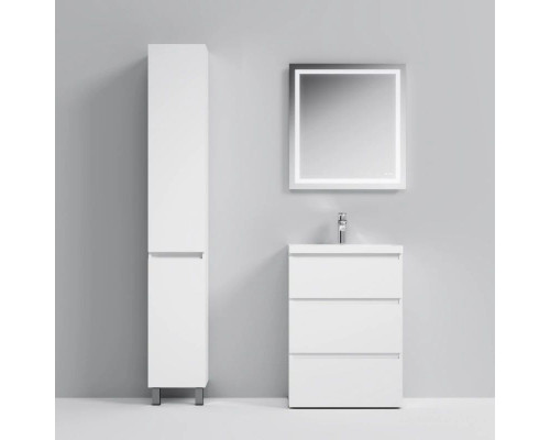 Купить Тумба с раковиной белый глянец 61 см Am.Pm Gem M91FSX0602WG + M90WCC0602WG в магазине сантехники Santeh-Crystal.ru