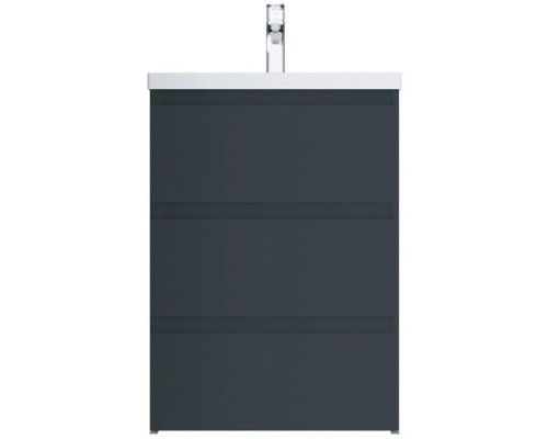 Купить Тумба с раковиной графит матовый 61 см Am.Pm Gem S M91FSX0602GM + M90WCC0602WG в магазине сантехники Santeh-Crystal.ru
