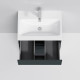 Купить Тумба с раковиной графит матовый 61 см Am.Pm Gem S M91FSX0602GM + M90WCC0602WG в магазине сантехники Santeh-Crystal.ru