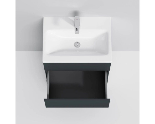 Купить Тумба с раковиной графит матовый 61 см Am.Pm Gem S M91FSX0602GM + M90WCC0602WG в магазине сантехники Santeh-Crystal.ru