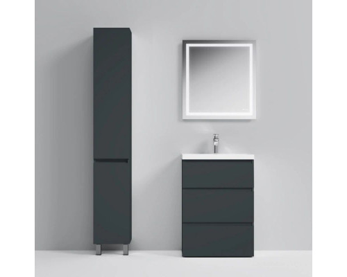 Купить Тумба с раковиной графит матовый 61 см Am.Pm Gem S M91FSX0602GM + M90WCC0602WG в магазине сантехники Santeh-Crystal.ru