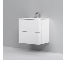 Тумба с раковиной белый глянец 61 см Am.Pm Spirit V2.0 M70AFHX0602WG + M70AWCC0602WG