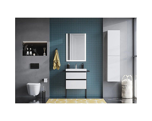 Santeh-Crystal.ru: Тумба с раковиной белый глянец 60 см Roca Domi 857532806 + 3279A8000 Купить Тумба с раковиной белый глянец 60 см Roca Domi 857532806 + 3279A8000 в магазине сантехники Santeh-Crystal.ru
