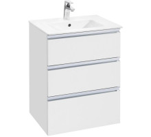 Тумба с раковиной белый глянец 60,5 см Roca The Gap 857552806 + 32799E000