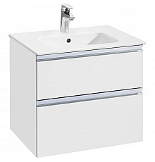 Тумба с раковиной белый глянец 60,5 см Roca The Gap 857550806 + 32799E000