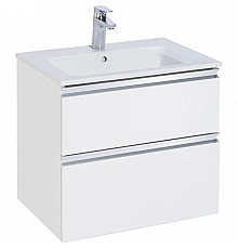 Тумба с раковиной белый глянец 60,5 см Roca The Gap 857550806 + 3279A8000