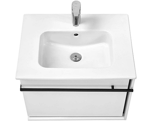 Заказать Комплект мебели белый глянец/черный 60 см Roca Aneto 857429806 + 32799E000 + 812362000 в магазине сантехники Santeh-Crystal.ru