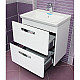 Купить Комплект мебели белый глянец 60 см Roca The Gap ZRU9302879 + 327472000 + ZRU9302688688 в магазине сантехники Santeh-Crystal.ru