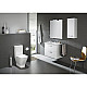 Купить Комплект мебели белый глянец 60 см Roca The Gap ZRU9302879 + 327472000 + ZRU9302688688 в магазине сантехники Santeh-Crystal.ru
