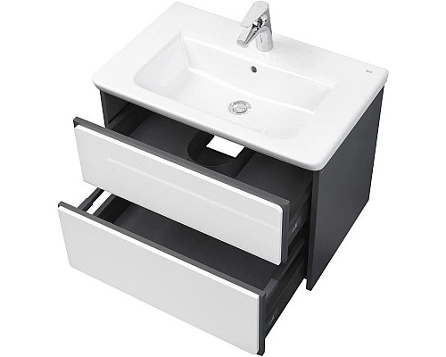 Santeh-Crystal.ru: Комплект мебели белый глянец/антрацит 70 см Roca Ronda ZRU9302964 + 327471000 + ZRU9302969 Приобрести Комплект мебели белый глянец/антрацит 70 см Roca Ronda ZRU9302964 + 327471000 + ZRU9302969 в магазине сантехники Santeh-Crystal.ru