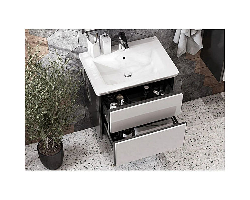 Santeh-Crystal.ru: Комплект мебели белый глянец/антрацит 60 см Roca Ronda ZRU9302963 + 327472000 + ZRU9302968 Приобрести Комплект мебели белый глянец/антрацит 60 см Roca Ronda ZRU9302963 + 327472000 + ZRU9302968 в магазине сантехники Santeh-Crystal.ru