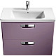 Заказать Тумба с раковиной фиолетовый 60 см Roca The Gap ZRU9302742 + 327472000 в магазине сантехники Santeh-Crystal.ru