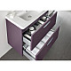 Заказать Тумба с раковиной фиолетовый 60 см Roca The Gap ZRU9302742 + 327472000 в магазине сантехники Santeh-Crystal.ru